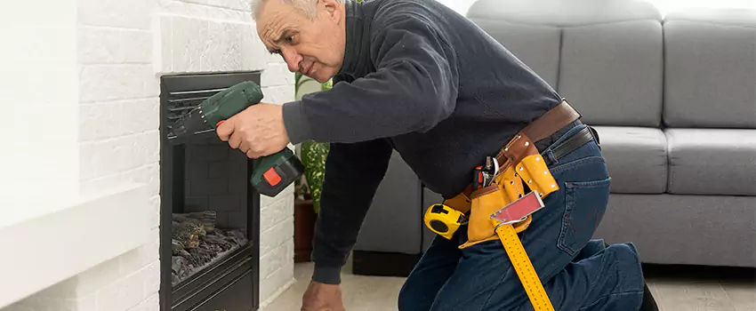 New Indoor Fireplace Installation in Bellaire, Texas